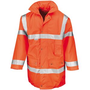 Result Mens Safeguard High-Visibility Safety Jacket - EN471 Class 3 - Fluorescent Orange XL Result Mens Safeguard High-Visibility Safety Jacket - EN471 Class 3 - Fluorescent Orange XL