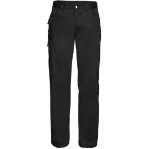 (38W x Regular, Black) Russell Workwear Mens Polycotton Twill Trouser / Pants (R (38W x Regular, Black) Russell Workwear Mens Polycotton Twill Trouser / Pants (R