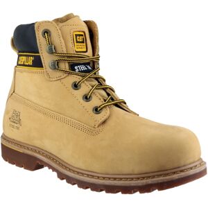 (Gold, 12 (Adults')) Caterpillar Holton S3 Leather Honey Safety Boots (Gold, 12 (Adults')) Caterpillar Holton S3 Leather Honey Safety Boots