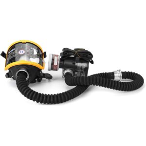 Unbranded Electric Constant Flow Supplied Air Fed Full Face Gas Mask Respirator System Unbranded Electric Constant Flow Supplied Air Fed Full Face Gas Mask Respirator System