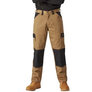 (30R, Black/Antique Brown) Dickies Mens Plain Work Trousers (30R, Black/Antique Brown) Dickies Mens Plain Work Trousers