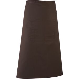 (One Size, Brown) Premier Unisex Colours Bar Apron / Workwear (Long Continental (One Size, Brown) Premier Unisex Colours Bar Apron / Workwear (Long Continental