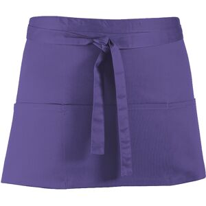 (One Size, Purple) Premier Ladies/Womens Colours 3 Pocket Apron / Workwear (Pack (One Size, Purple) Premier Ladies/Womens Colours 3 Pocket Apron / Workwear (Pack