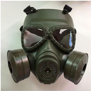 Unbranded (Green) Respirator Tactical Black Gas Mask Military Style Face Protective Mask O Unbranded (Green) Respirator Tactical Black Gas Mask Military Style Face Protective Mask O