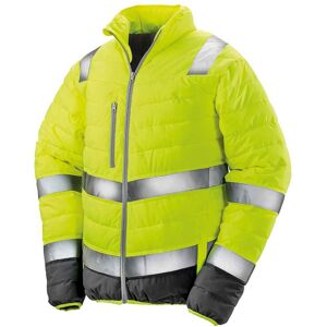 (4XL, Fluorescent Yellow/Grey) Result Mens Safe-Guard Soft Safety Jacket (4XL, Fluorescent Yellow/Grey) Result Mens Safe-Guard Soft Safety Jacket