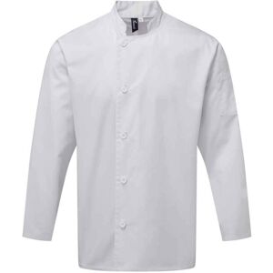 (5XL, White) Premier Mens Essential Long-Sleeved Chef Jacket (5XL, White) Premier Mens Essential Long-Sleeved Chef Jacket