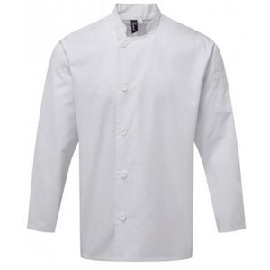(5XL, White) Premier Mens Essential Long-Sleeved Chef Jacket (5XL, White) Premier Mens Essential Long-Sleeved Chef Jacket