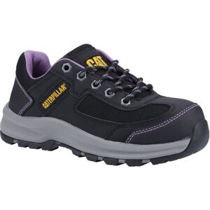 (Black, 8 (Adults')) Caterpillar Elmore PVC Black/Lilac Safety Trainers (Black, 8 (Adults')) Caterpillar Elmore PVC Black/Lilac Safety Trainers