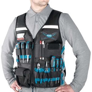 Makita E-05636 Adjustable Multi Pocket Workers Vest Gilet - Universal Size Makita E-05636 Adjustable Multi Pocket Workers Vest Gilet - Universal Size