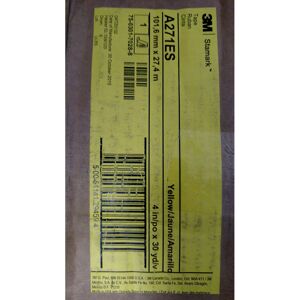 3M Stamark Pavement Marking Tape A271ES Yellow 4 in x 30 yd 1Roll/C 3M Stamark Pavement Marking Tape A271ES Yellow 4 in x 30 yd 1Roll/C