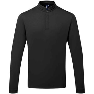 (3XL, Black) Premier Mens Essential Coolchecker Long-Sleeved Chef Shirt (3XL, Black) Premier Mens Essential Coolchecker Long-Sleeved Chef Shirt