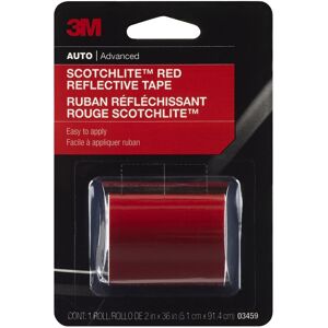3M Scotchlite Red Reflective Tape 03459 2 in x 36 in 1 Roll 3M Scotchlite Red Reflective Tape 03459 2 in x 36 in 1 Roll