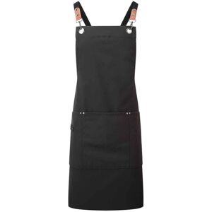(One Size, Black) Premier Cross Back Clip Bib Apron (One Size, Black) Premier Cross Back Clip Bib Apron