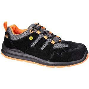 (4 UK, Black/Orange) Portwest Unisex Adult S1 ESD SR FO Cow Suede Composite Toec (4 UK, Black/Orange) Portwest Unisex Adult S1 ESD SR FO Cow Suede Composite Toec