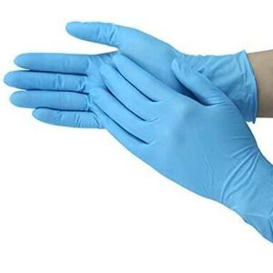 Unbranded (LARGE) Box of 100 Strong Blue Disposable Nitrile Gloves Powder Free All Sizes a Unbranded (LARGE) Box of 100 Strong Blue Disposable Nitrile Gloves Powder Free All Sizes a