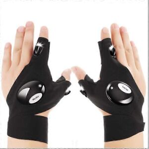 Unbranded (As show, One size) 2 Pair LED Flashlight Gloves Outdoor Fishing Gloves and Scre Unbranded (As show, One size) 2 Pair LED Flashlight Gloves Outdoor Fishing Gloves and Scre