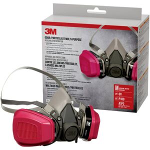 3M P100/OV Odor/Particulate Multi-Purpose Reusable Respirator 65021 Medium Size 3M P100/OV Odor/Particulate Multi-Purpose Reusable Respirator 65021 Medium Size