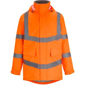 (M, Orange) Regatta Mens Pro Contract Dover Hi-Vis Parka (M, Orange) Regatta Mens Pro Contract Dover Hi-Vis Parka
