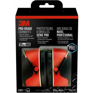 3M Pro-grade Noise-Reducing Earmuff NRR 30 dB Lightweight and Adjust 3M Pro-grade Noise-Reducing Earmuff NRR 30 dB Lightweight and Adjust