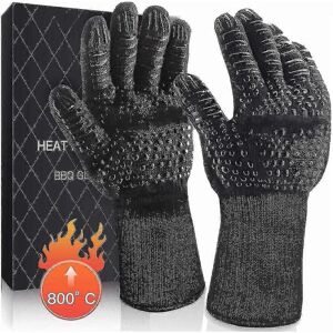 Unbranded Grill Gloves, Oven Gloves, Leather Grill Gloves, Heat Resistant up to 800C, Univ Unbranded Grill Gloves, Oven Gloves, Leather Grill Gloves, Heat Resistant up to 800C, Univ