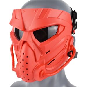 Unbranded Cs Game Paintball Skull Combo Mask Full-Face Red One Size For Airsoft Paintball Unbranded Cs Game Paintball Skull Combo Mask Full-Face Red One Size For Airsoft Paintball