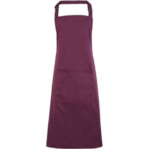 (One Size, Aubergine) Premier Unisex Adult Colours Pocket Full Apron (One Size, Aubergine) Premier Unisex Adult Colours Pocket Full Apron