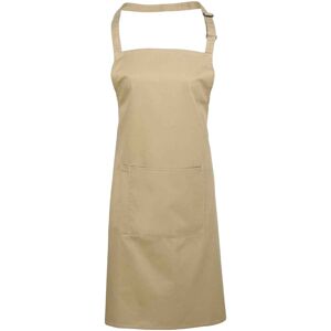 (One Size, Khaki) Premier Unisex Adult Colours Pocket Full Apron (One Size, Khaki) Premier Unisex Adult Colours Pocket Full Apron
