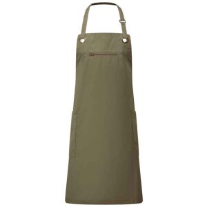 (One Size, Olive Green/Chestnut) Premier Barley Recycled Full Apron (One Size, Olive Green/Chestnut) Premier Barley Recycled Full Apron