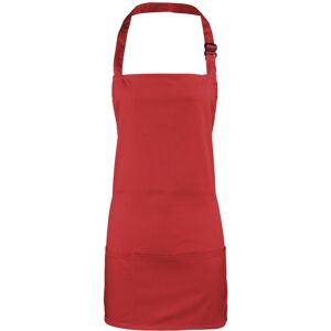 (One Size, Red) Premier Colours 2-in-1 Apron / Workwear (One Size, Red) Premier Colours 2-in-1 Apron / Workwear