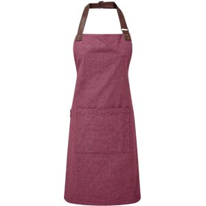 (One Size, Burgundy) Premier Adults Unisex Annex Bib Apron (One Size, Burgundy) Premier Adults Unisex Annex Bib Apron
