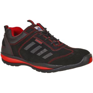 (7 UK, Black/Red) Portwest Mens Steelite Lusum S1P HRO Suede Safety Shoes (7 UK, Black/Red) Portwest Mens Steelite Lusum S1P HRO Suede Safety Shoes