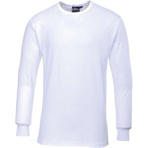 (XL, White) Portwest Mens Thermal Underwear Long Sleeved T-Shirt (B123) (XL, White) Portwest Mens Thermal Underwear Long Sleeved T-Shirt (B123)