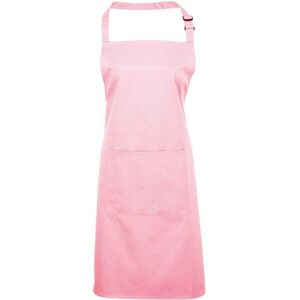 (One Size, Pink) Premier Unisex Adult Colours Pocket Full Apron (One Size, Pink) Premier Unisex Adult Colours Pocket Full Apron