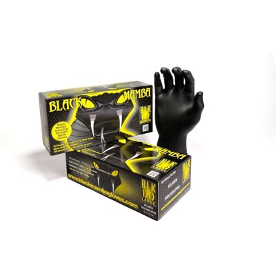 Black Mamba Grip Rite Industrial Strength Nitrile Gloves Large Box 100 Black Mamba Grip Rite Industrial Strength Nitrile Gloves Large Box 100