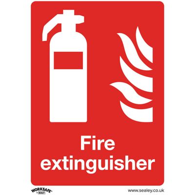 Loops 10x FIRE EXTINGUISHER Health & Safety Sign - Self Adhesive 150 x 200mm Sticker Loops 10x FIRE EXTINGUISHER Health & Safety Sign - Self Adhesive 150 x 200mm Sticker