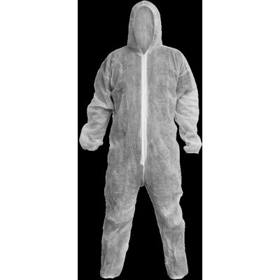 Sealey Disposable Coverall White - Large Sealey Disposable Coverall White - Large