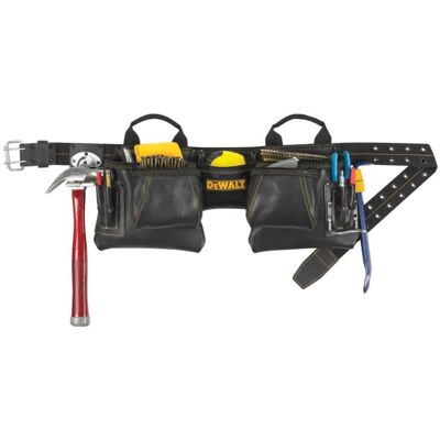 DEWALT DG5472 Carpenter's Top Grain Leather Apron 12 Pocket DEWALT DG5472 Carpenter's Top Grain Leather Apron 12 Pocket