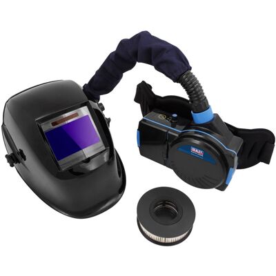 Sealey Auto Darkening Welding Helmet with TH2 Powered Air Purifying Respirator ( Sealey Auto Darkening Welding Helmet with TH2 Powered Air Purifying Respirator (