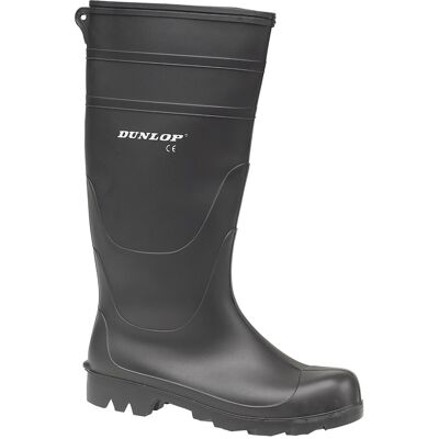 (47 EUR, Black) Dunlop Universal PVC Welly / Mens Wellington Boots (47 EUR, Black) Dunlop Universal PVC Welly / Mens Wellington Boots
