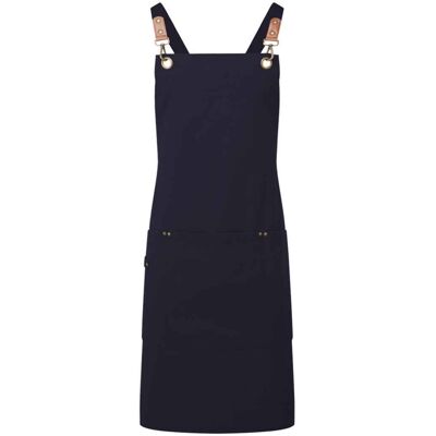 (One Size, Navy) Premier Cross Back Clip Bib Apron (One Size, Navy) Premier Cross Back Clip Bib Apron