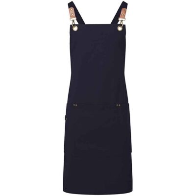 (One Size, Navy) Premier Cross Back Bib Apron (One Size, Navy) Premier Cross Back Bib Apron