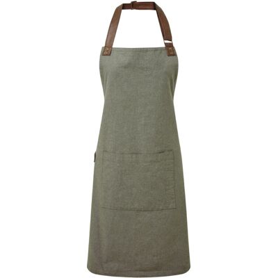 (One Size, Moss) Premier Adults Unisex Annex Bib Apron (One Size, Moss) Premier Adults Unisex Annex Bib Apron