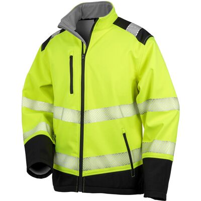 Result Adults Unisex Safe-Guard Ripstop Safety Soft Shell Jacket - Safety Result Adults Unisex Safe-Guard Ripstop Safety Soft Shell Jacket - Safety