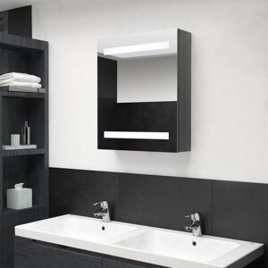 vidaXL LED Bathroom Mirror Grey - Bathroom Mirror Cabinet - 50x14x60 cm vidaXL LED Bathroom Mirror Grey - Bathroom Mirror Cabinet - 50x14x60 cm