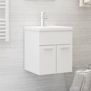 vidaXL White Built-in Basin Sink Cabinet - Bathroom Vanity Unit vidaXL White Built-in Basin Sink Cabinet - Bathroom Vanity Unit