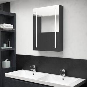 vidaXL LED Bathroom Mirror Shining Black Medicine Cabinet Furniture Vanity vidaXL LED Bathroom Mirror Shining Black Medicine Cabinet Furniture Vanity