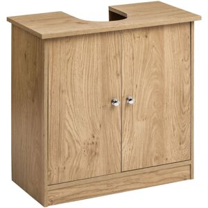 Premier Housewares Portland Oak Veneer Under Sink Cabinet Premier Housewares Portland Oak Veneer Under Sink Cabinet