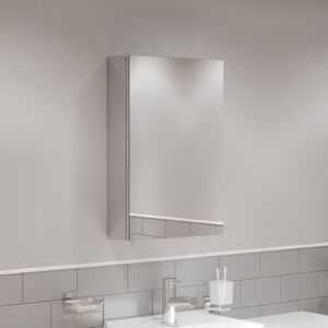 Unbranded Single Door Bathroom Mirror Cabinet Cupboard Stainless Steel Wall Mounted 400mm Unbranded Single Door Bathroom Mirror Cabinet Cupboard Stainless Steel Wall Mounted 400mm