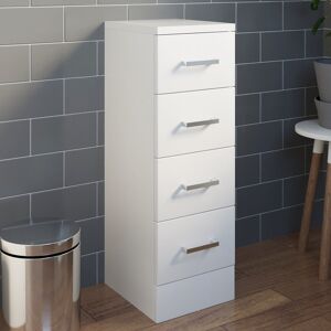 Unbranded Bathroom 300 x 250 4 Drawer Unit Cabinet Modern Furniture White Gloss Storage Unbranded Bathroom 300 x 250 4 Drawer Unit Cabinet Modern Furniture White Gloss Storage