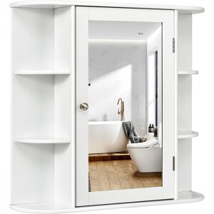 Costway Mirrored Bathroom Cabinet Wall-mounted Storage Cabinet w/ Shelves Costway Mirrored Bathroom Cabinet Wall-mounted Storage Cabinet w/ Shelves